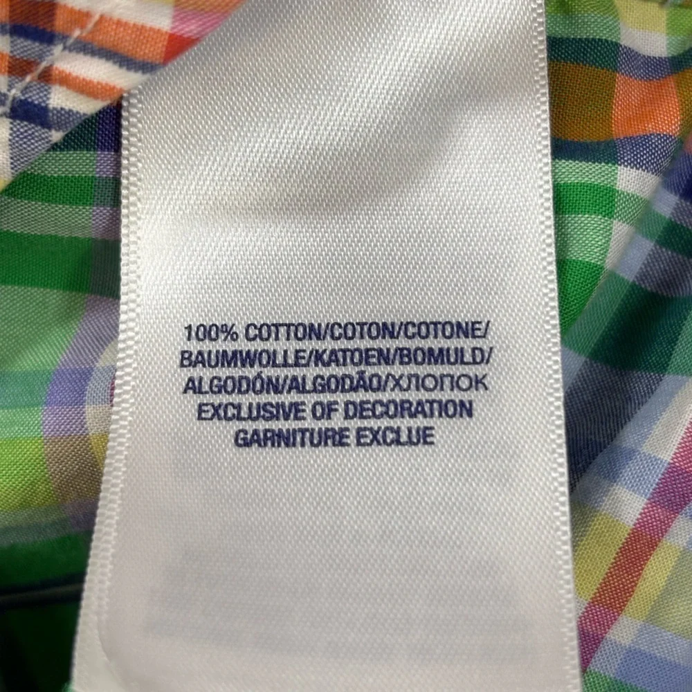 Ralph Lauren Kids Multicolor Plaid Button-Down Oxford Shirt